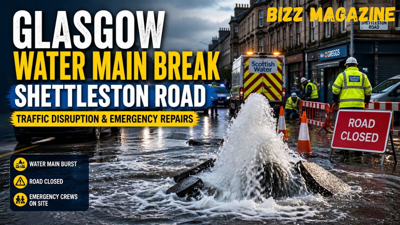 glasgow water main break shettleston road